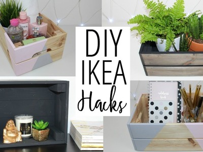 DIY Ikea and Pinterest Inspired Hacks - Crate Storage Ideas | Ep 4