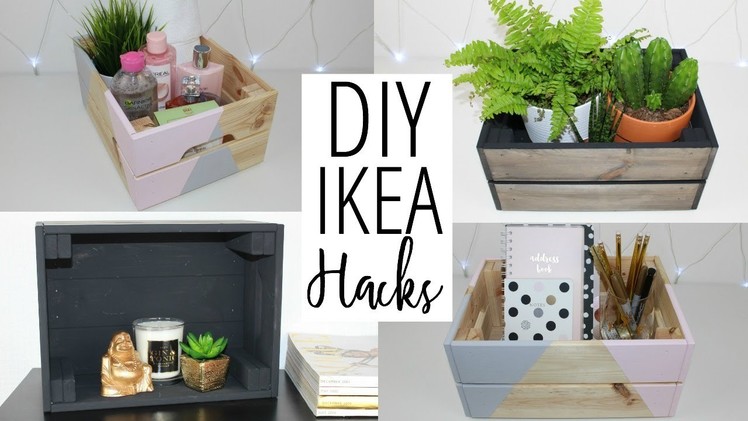 DIY Ikea and Pinterest Inspired Hacks - Crate Storage Ideas | Ep 4