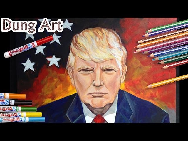 Donald trump | how to draw presents Donald trump | President Elect of the United States 2017