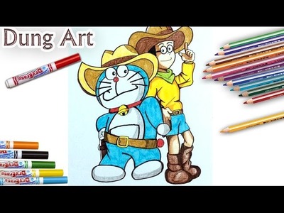 Doraemon The Movie | How to draw Doremon and nobita 2017