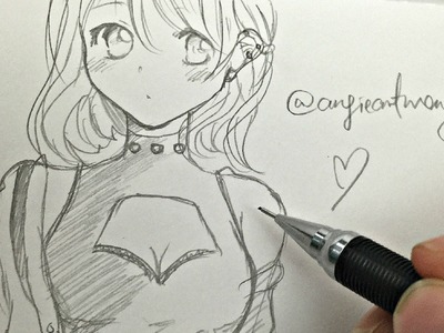 Drawing Anime.Manga Girl (real time)
