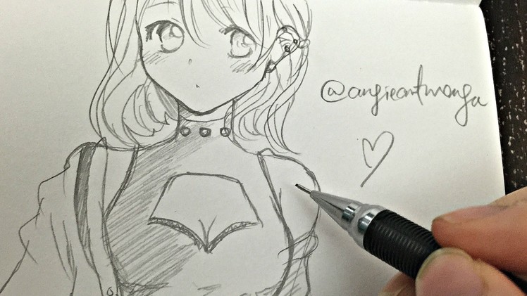 Drawing Anime.Manga Girl (real time)