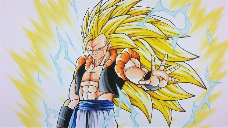 Drawing Gogeta SSj3 - Super Saiyan 3 | TolgArt