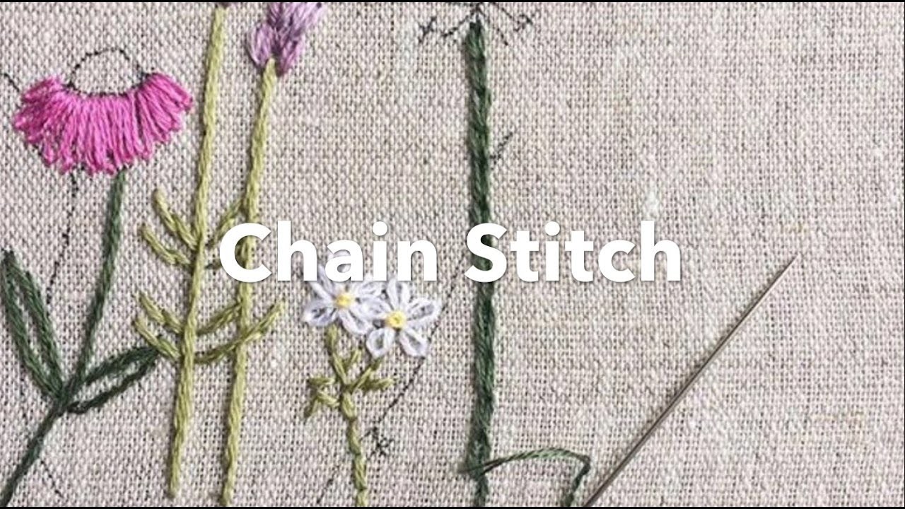 Embroidery Tutorial - Chain Stitch, Chrissie Crafts, My Crafts and DIY Projects