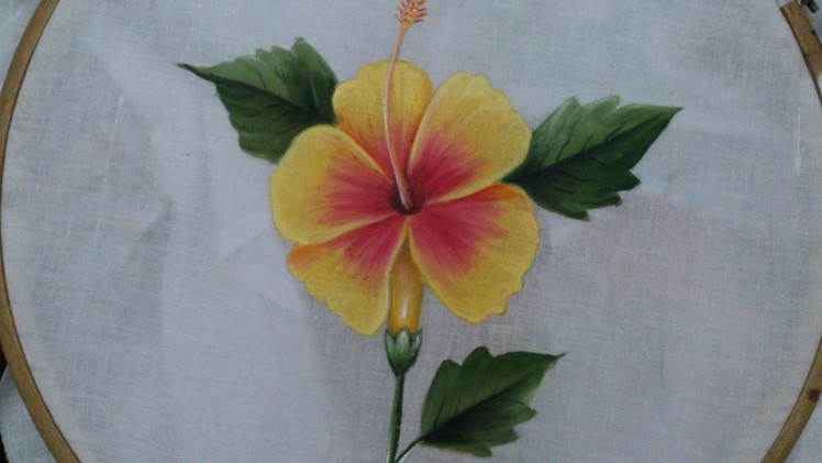 Fabric painting tutorial. fabric painting on sarees, dresses, bed sheets and on cushion covers.