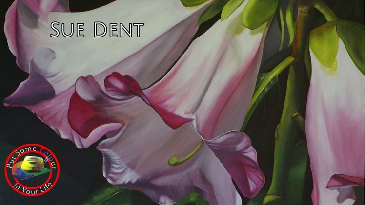 Fine art tips with Sue Dent on Colour In Your Life, learn to paint roses.