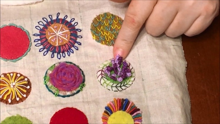 Flystitch in Embroidery