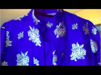 Front Open Coat.Gown With chinese Collar Over Kameez | MATV