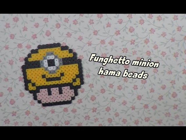 Funghetto super mario in versione minion - hama beads- ||kamipucca||