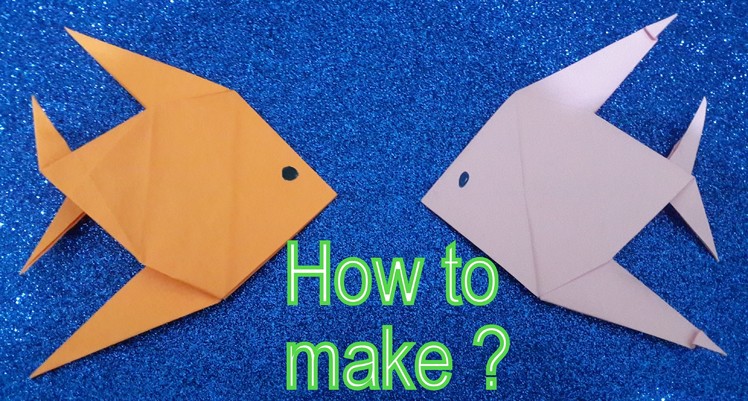 Golden Fish- How to make a Origami Golden Fish