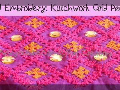 Hand Embroidery: Kutch Work Grid Pattern