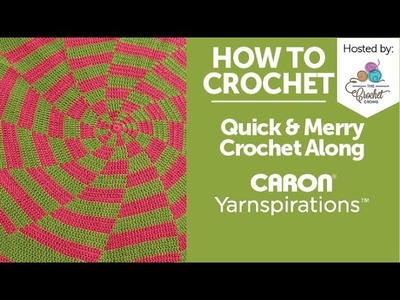 How to Crochet a Blanket: Peppermint Pinwheel Afghan, Quick & Merry CAL