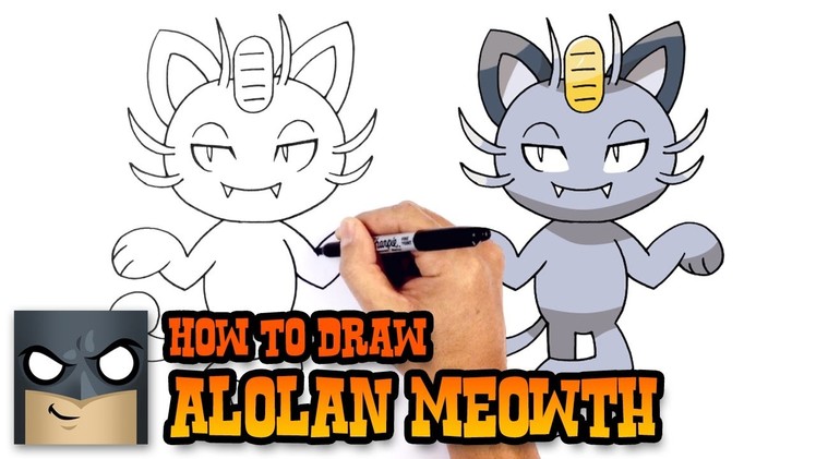 How to Draw Alolan Meowth | Pokemon