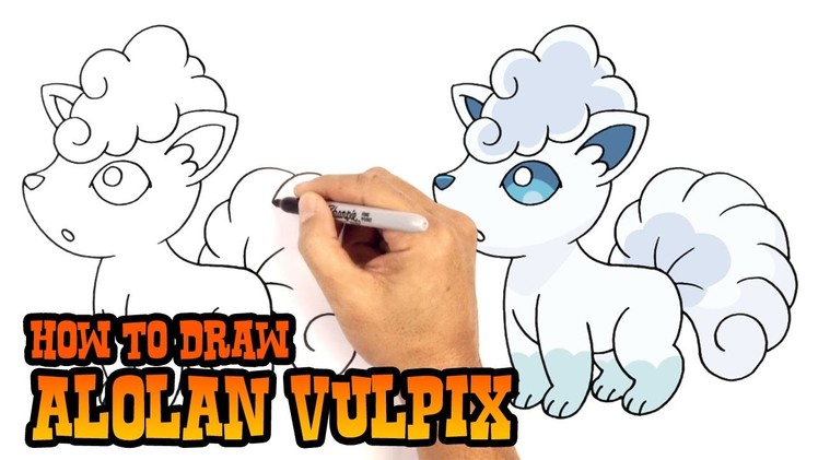 How to Draw Alolan Vulpix | Pokemon