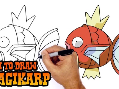 How to Draw Magikarp | Pokemon