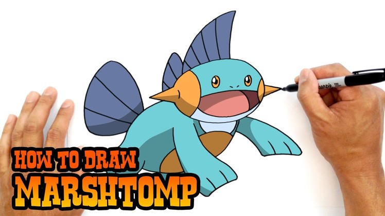 How to Draw Marshtomp | Pokemon