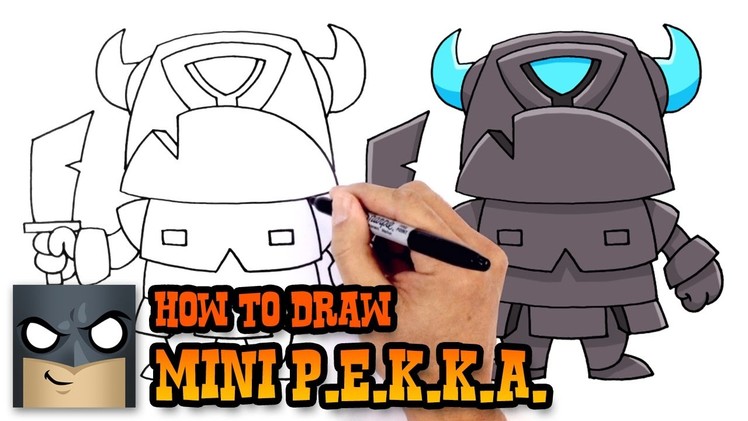 How to Draw Mini P.E.K.K.A. | Clash Royale