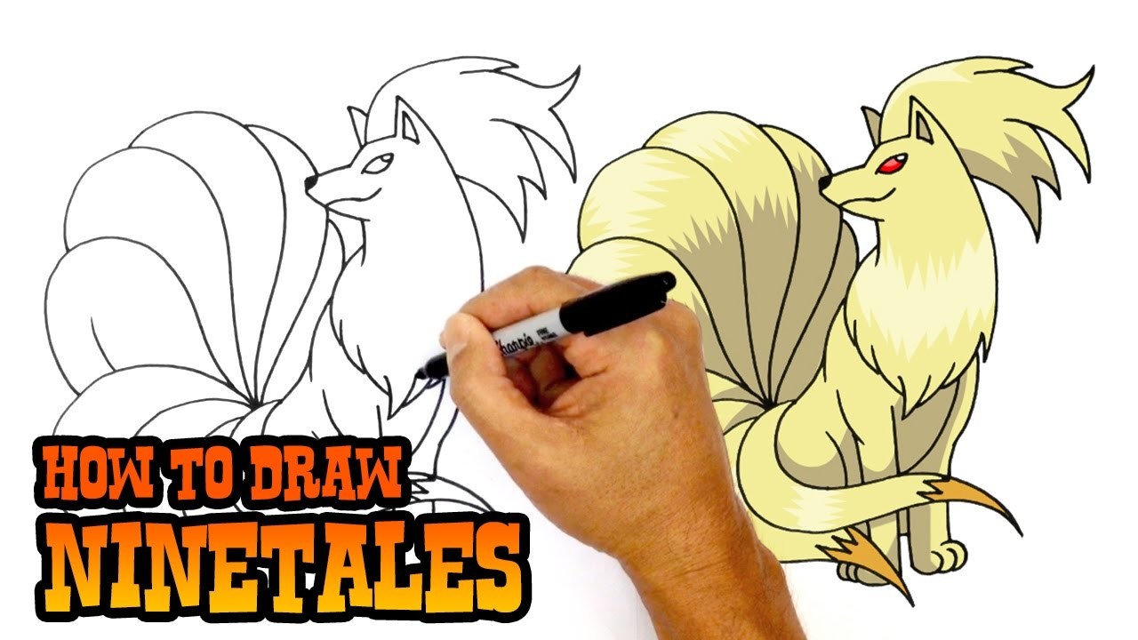 How to Draw Ninetales Pokemon.