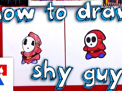 How To Draw Shy Guy From Mario!