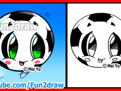 How to Draw Soccer Ball - Football - Fifa World Cup - Learn how to Draw  Fun2draw cartoons