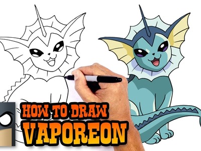 How to Draw Vaporeon | Pokemon