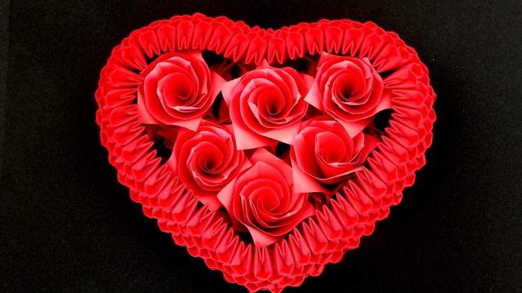 How to make 3d origami Heart ( small )