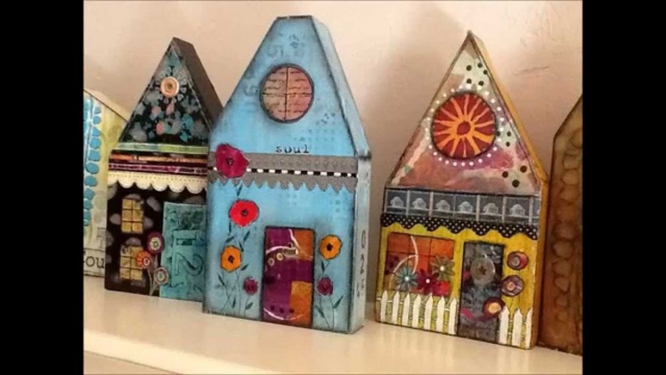 How to Make a Mixed Media Wooden  House
