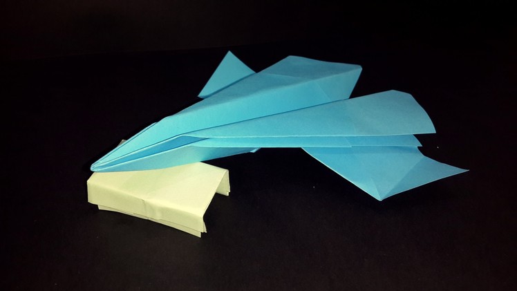How to make a Origami fighter aircraft that flies very fast