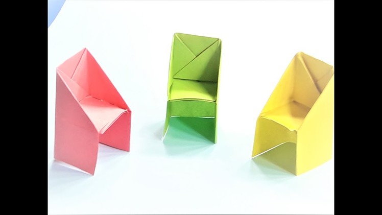 How to make a paper Chair | origami paper chair video tutorial – Try to make an origami chair