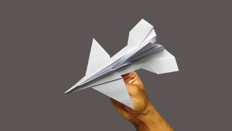 How to make an F16 Jet Fighter Paper Plane - Best Origami Airplane