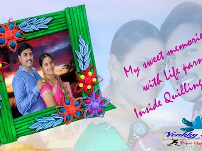 How to Make Beautiful Quilling Photo Frame Designs | Paper Quilling Art