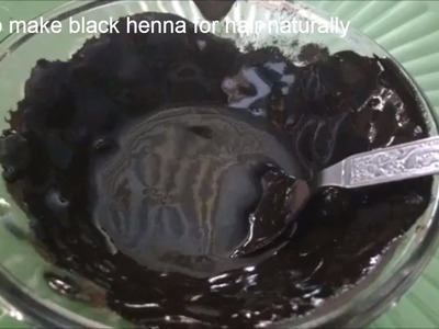 How to make black henna for hair | black henna hair dye, homemade 15 minutes hair dye