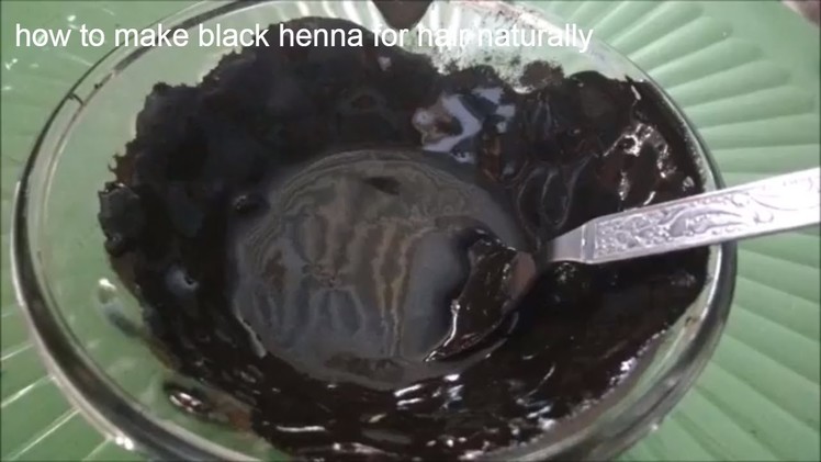 How to make black henna for hair | black henna hair dye, homemade 15 minutes hair dye