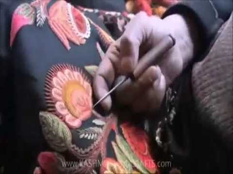 How to make Kashmiri Hand Embroidered Shawl (www.kashmiri-shawls.com)