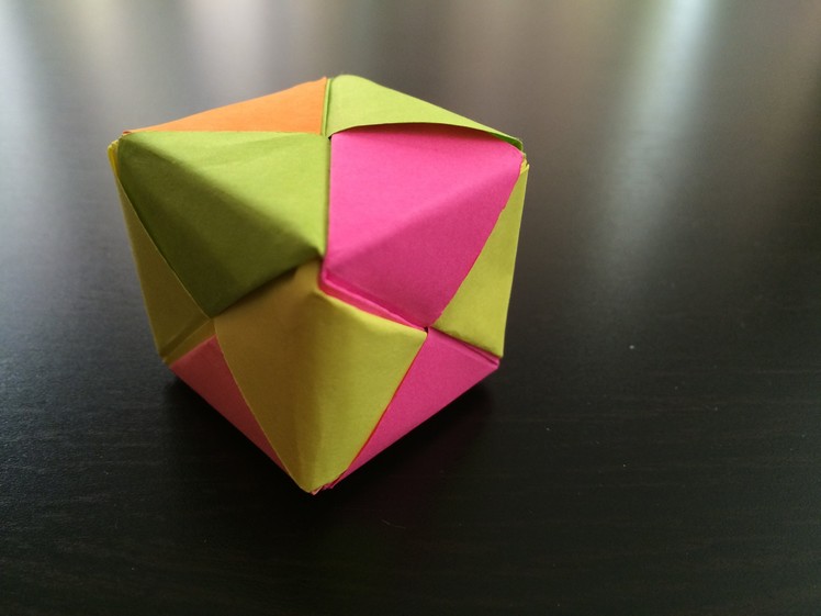 How to make origami cube box