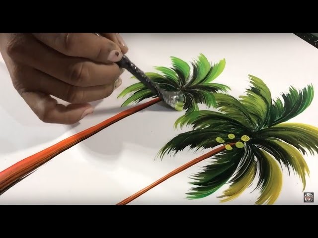 How to paint palm trees spray paint art tips