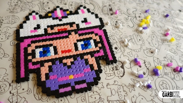 Kawaii Unicorn Girl - Hama Beads Designs by Garbi KW #pixelart