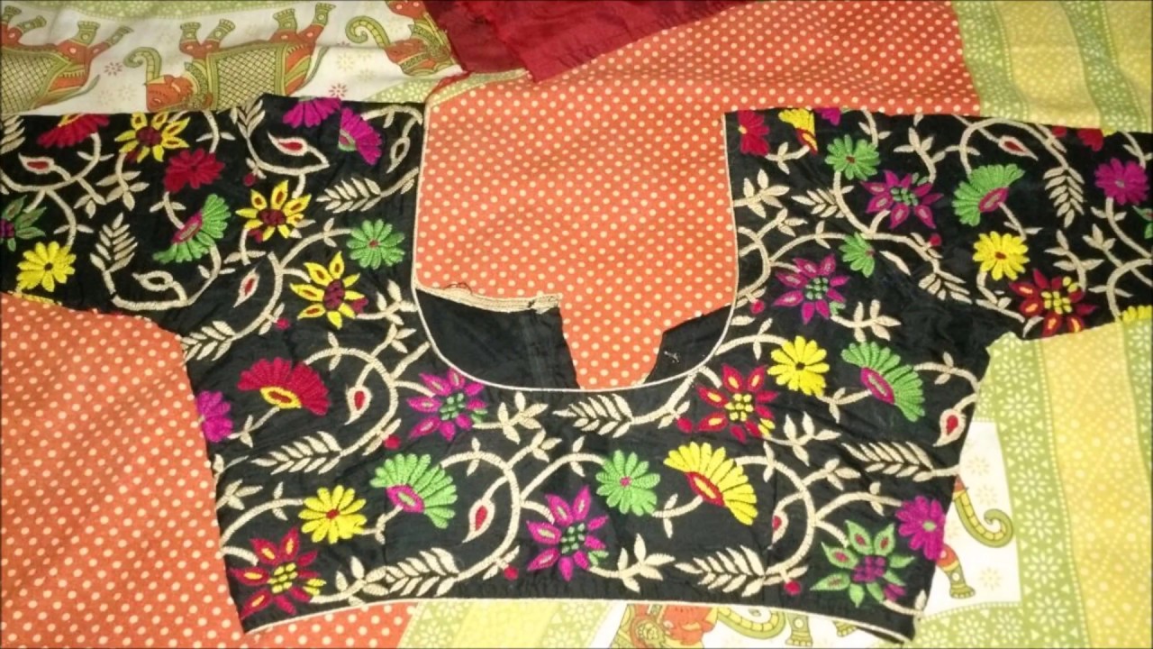 Kutch work. Designer Blouses. Embroidery work