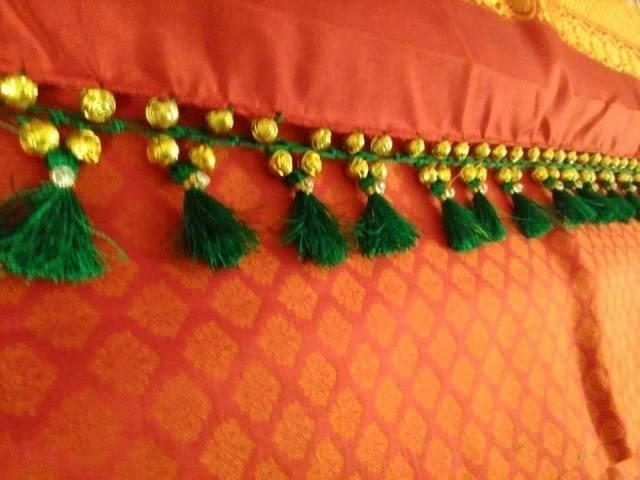 new saree tassels designs