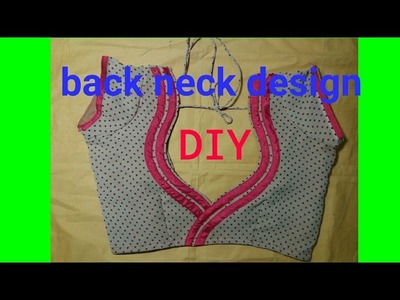 Make back neck design with any colourful clothes