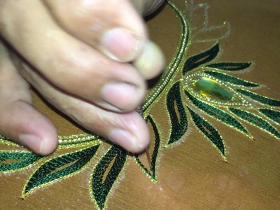Making of LOTUS design on Chiffon fabric