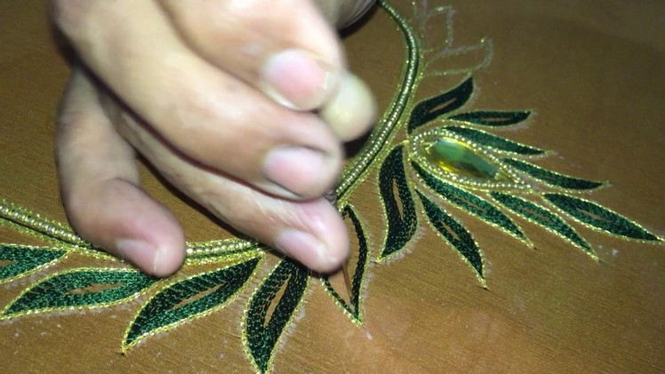 Making of LOTUS design on Chiffon fabric