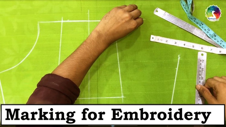 Marking for Embroidery On Blouse