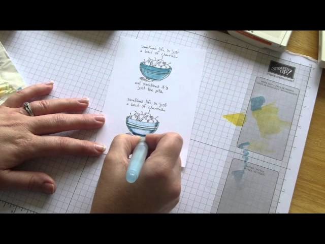 My Stampin Studio   How to use our Aqua Painters to give your stamped images a realistic look