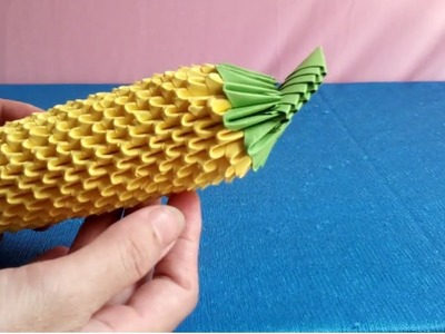 Origami 3d banana tutorial -  make banana step by step - Làm quả chuối bằng giấy