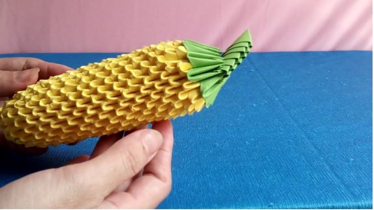 Origami 3d banana tutorial -  make banana step by step - Làm quả chuối bằng giấy