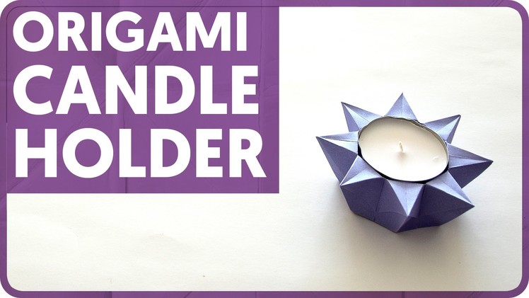 Origami Candle Holder. Basket (Traditional Model)