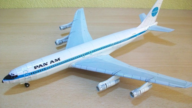 Panam Boeing 707 Papercraft