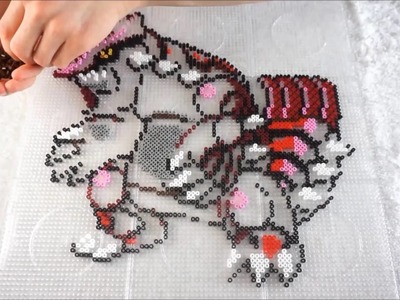 Pokémon GROUDON - Hama Beads. Perler Beads