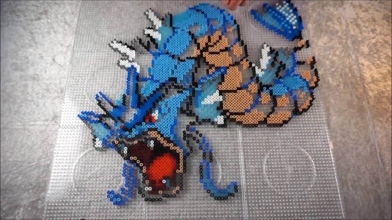 Pokémon GYARADOS - Hama Beads. Perler Beads